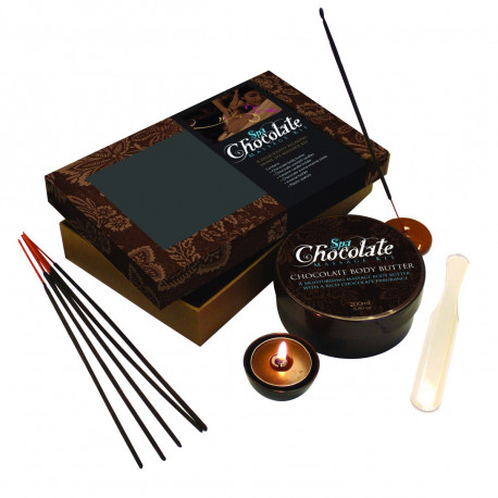 Coffret de massage au chocolat