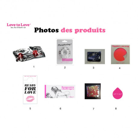 Photo des produits de la pochette Saint Valentin