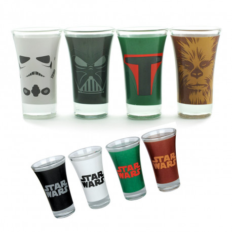 Lot de quatre shooters Star Wars