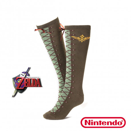 Ces chaussettes montantes Nintendo mettent à l’honneur le mythique logo de The Legend of Zelda