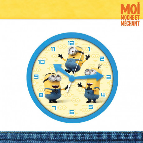 Ajoutez une touche de l’univers des Minions avec cette horloge murale Moi, Moche et Méchant, mettant à l’honneur les Minions,