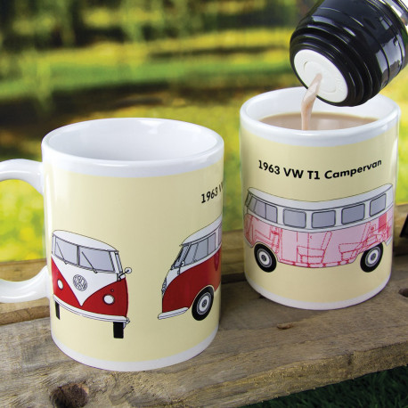 Mug thermoréactif Volkswagen à l'effigie du Campervan