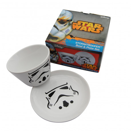 Exemple de présentation du set vaisselle Stormtrooper Star Wars