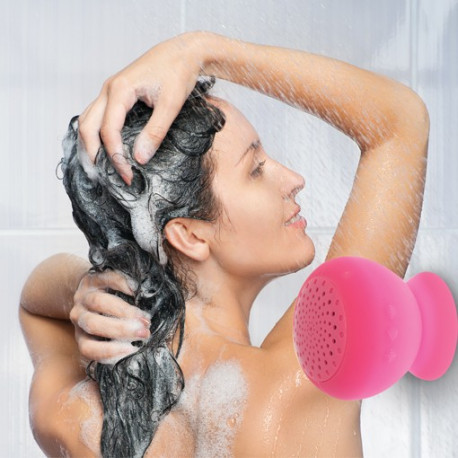 Un haut-parleur en silicone pour écouter la musique sous la douche