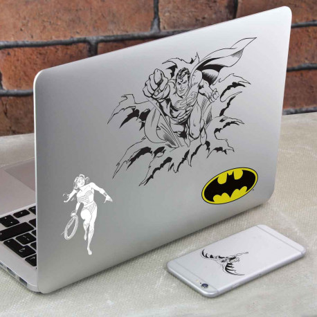 Photo des autocollants DC Comics