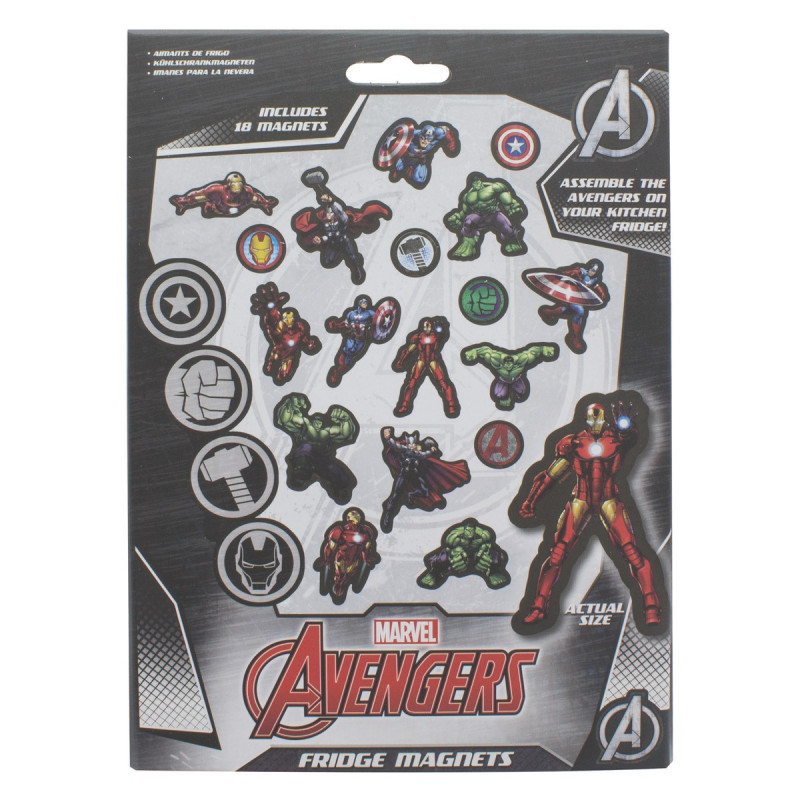 Magnets représentant les super-héros de Marvel 