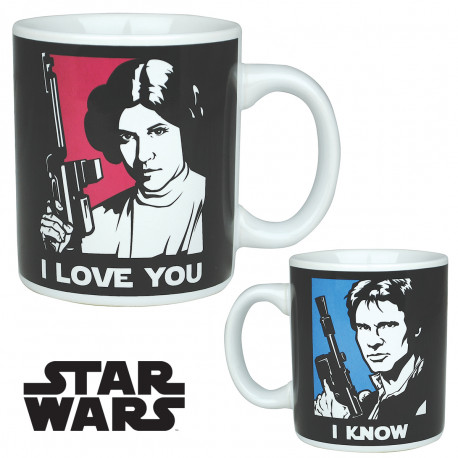 MUG STAR WARS HAN SOLO ET LEIA