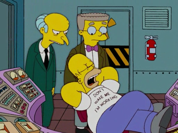 Homer Simpson au boulot